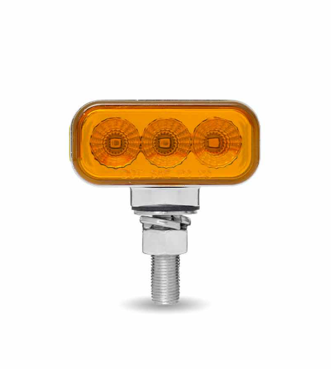 Amber/Red Mini Double Face Rectangular LED Clearance Marker Light with Reflector – 1.5″ x 3″ – 10 Diodes – Trux TLED-DR1 - The New Vernon Truck Wash