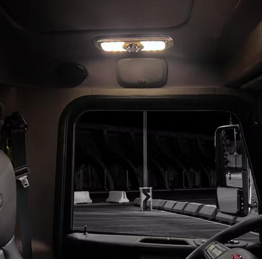 Chrome Peterbilt 300 Series 7-Color LED Interior Projector Map and Reading Auxiliary Light - The New Vernon Truck Wash