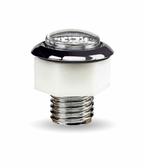 Trux 3/4″ Amber Marker to White Auxiliary Round Reflector LED Light – Dual Revolution – 1 Diode - The New Vernon Truck Wash