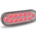 Oval Clear Red LED Stop, Turn & Tail Light – 12 Diodes – Trux TLED-O12CR - The New Vernon Truck Wash