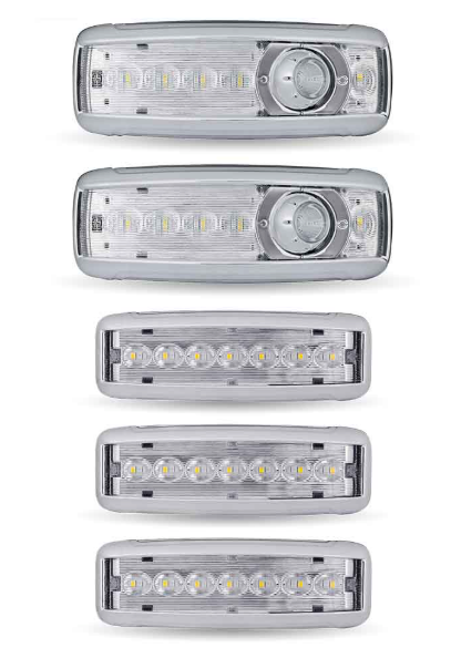 LED Interior Projector Dome 7-Color Cab & Sleeper Lighting Kit – Kenworth T680/T880 – Chrome – Trux TLED-IK80 - The New Vernon Truck Wash