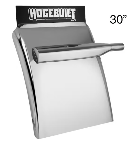Hogebuilt M-Series 430 Stainless Steel Quarter Fender Kit (Pair) – 30" or 34" Drop – Fits Peterbilt, Kenworth, Freightliner - The New Vernon Truck Wash