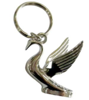 Classic Flying Swan Keychain – Chrome Finish (Peterbilt Style) - The New Vernon Truck Wash