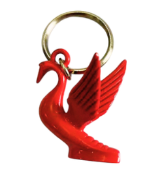 Classic Flying Swan Keychain – Chrome Finish (Peterbilt Style) - The New Vernon Truck Wash