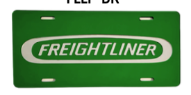 Freightliner Acrylic Vanity Plate – 100% Laser-Cut, Colored-Mirror Finish (Made in USA) - The New Vernon Truck Wash