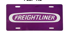 Freightliner Acrylic Vanity Plate – 100% Laser-Cut, Colored-Mirror Finish (Made in USA) - The New Vernon Truck Wash