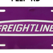Freightliner Acrylic Vanity Plate – 100% Laser-Cut, Colored-Mirror Finish (Made in USA) - The New Vernon Truck Wash