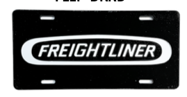 Freightliner Acrylic Vanity Plate – 100% Laser-Cut, Colored-Mirror Finish (Made in USA) - The New Vernon Truck Wash