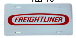 Freightliner Acrylic Vanity Plate – 100% Laser-Cut, Colored-Mirror Finish (Made in USA) - The New Vernon Truck Wash