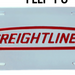 Freightliner Acrylic Vanity Plate – 100% Laser-Cut, Colored-Mirror Finish (Made in USA) - The New Vernon Truck Wash