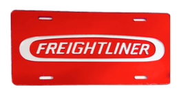 Freightliner Acrylic Vanity Plate – 100% Laser-Cut, Colored-Mirror Finish (Made in USA) - The New Vernon Truck Wash