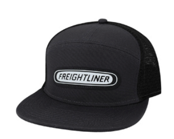 Freightliner Flat Brim Hat – 7-Panel Snapback Truck Cap - The New Vernon Truck Wash