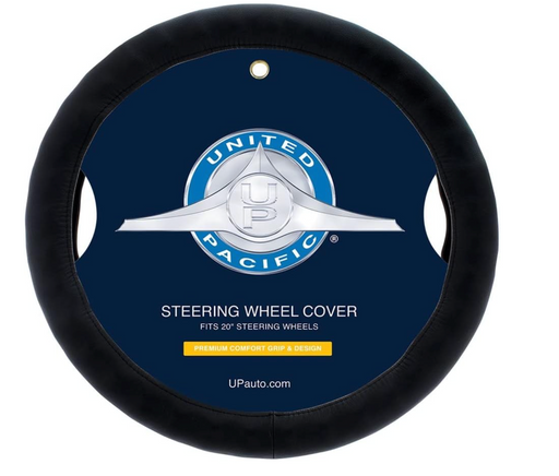 United Pacific 70139 – 20" Black Steering Wheel Cover (Packaging Wear - Discount) - The New Vernon Truck Wash