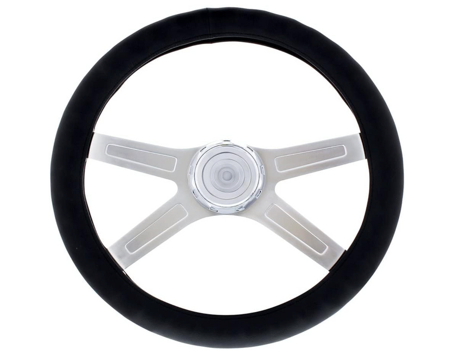United Pacific 70139 – 20" Black Steering Wheel Cover (Packaging Wear - Discount) - The New Vernon Truck Wash
