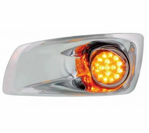 United Pacific 42709 – Kenworth T660 Front Bumper 17 Amber LED Clear Lens Light with Reflector (Driver Side, Discounted Packaging) - The New Vernon Truck Wash