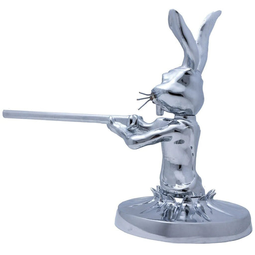 Shotgun Bunny Hood Ornament | Chrome | National Truck Parts - Side