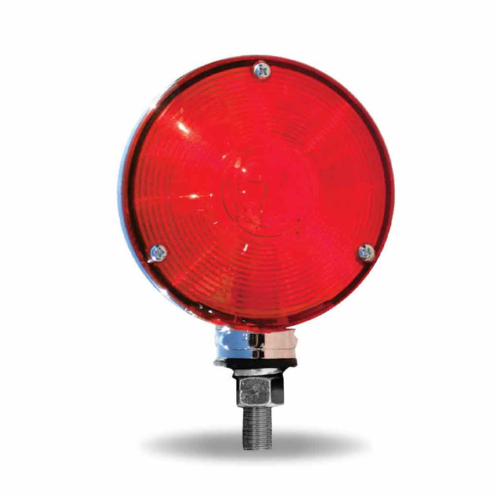 Amber / Red Turn Signal & Marker “Ol-Skul” Double Face Round LED Fender Light