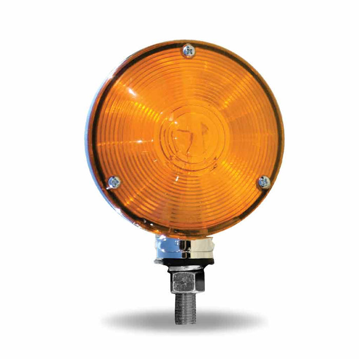 Amber / Red Turn Signal & Marker “Ol-Skul” Double Face Round LED Fender Light