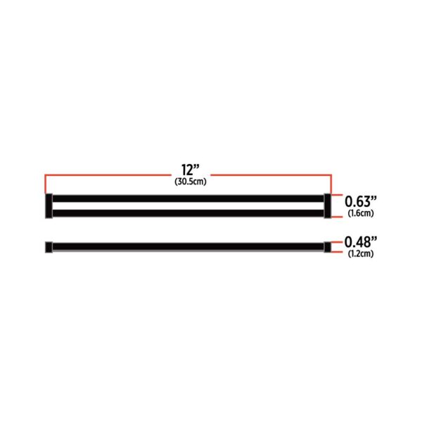 TRUX 12″ Auxiliary Center Glow Strip LED Light – 60 Diodes - The New Vernon Truck Wash
