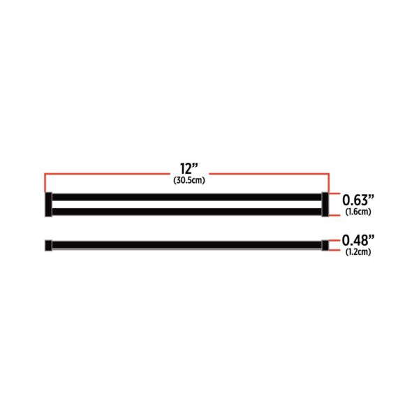 TRUX 12″ Auxiliary Center Glow Strip LED Light – 60 Diodes