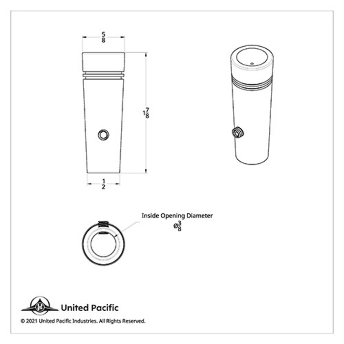 United Pacific 40018 – Short Aluminum Toggle Switch Extension with Crystal for Kenworth – Red Crystal - The New Vernon Truck Wash