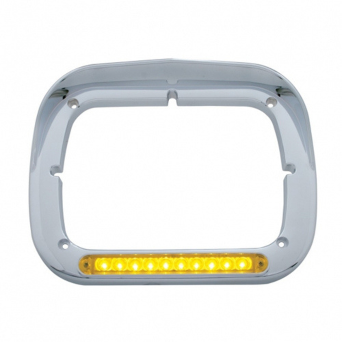 United Pacific – 10 LED 5″ x 7″ Headlight Bezel With Visor - The New Vernon Truck Wash