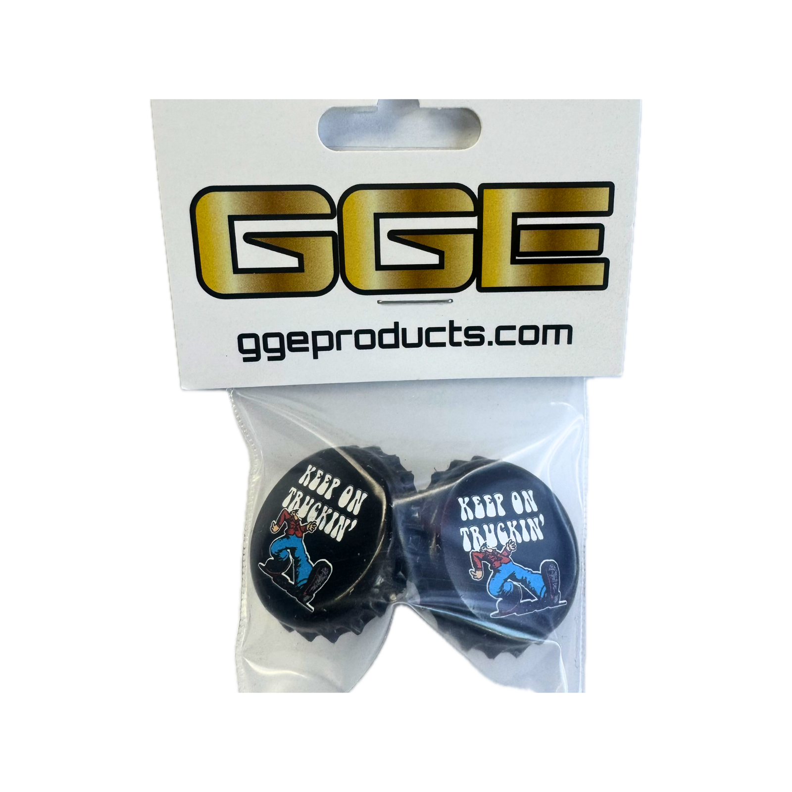 Bottle Cap Valve Stem Cap – Keep On Truckin' | GGE Products