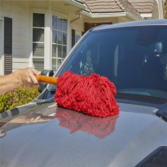 Super Duster | 30" Rich Wood Handle with 360° Round Head, with Storage Bag | California Super Duster