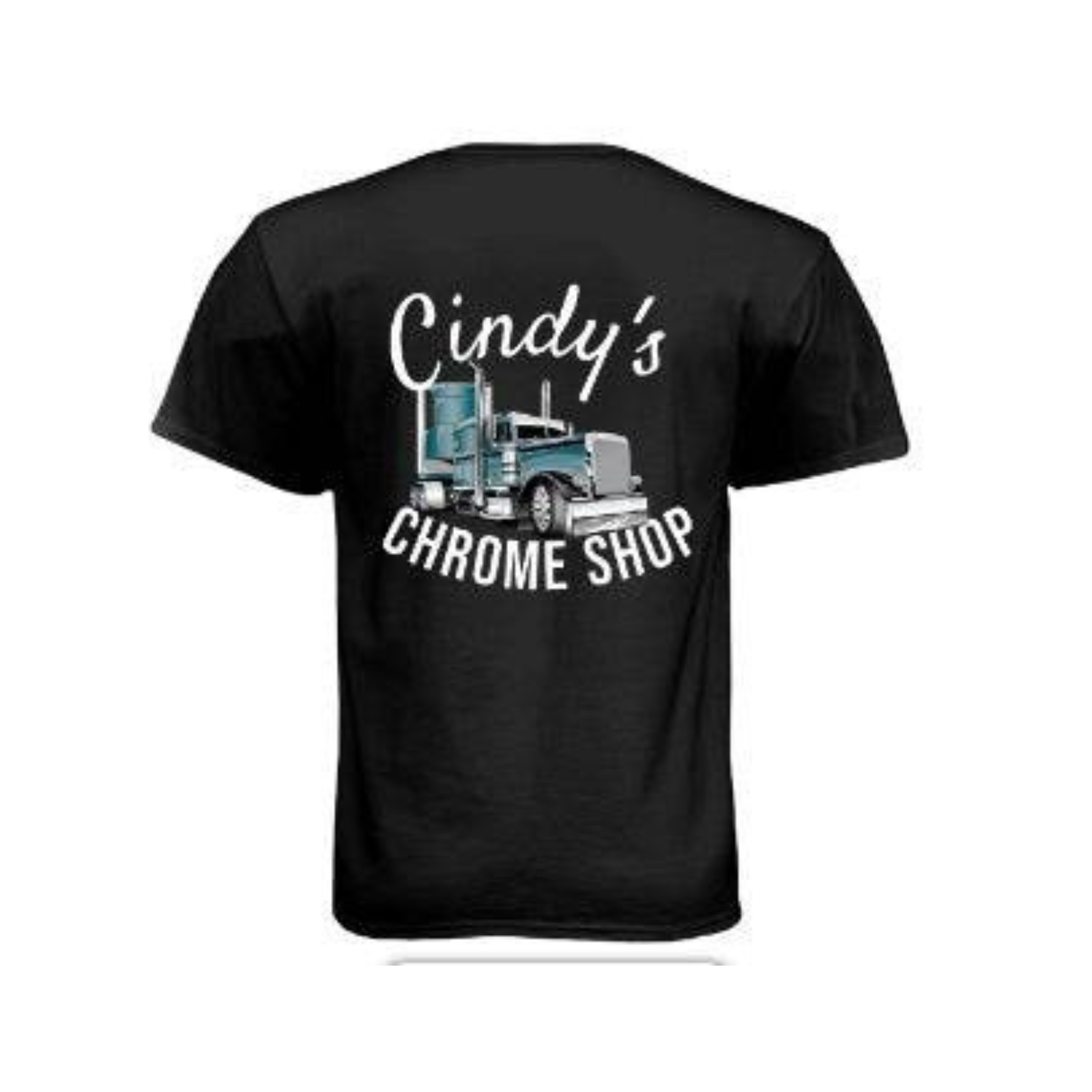 Cindy’s Chrome Shop Logo Short Sleeve T Shirt Navy | The New Vernon Truck Wash
