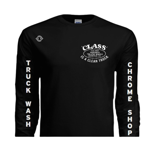 Cindy’s Chrome Shop Long Sleeve T Shirt Class Is a Clean Truck | Black | The New Vernon Truck Wash