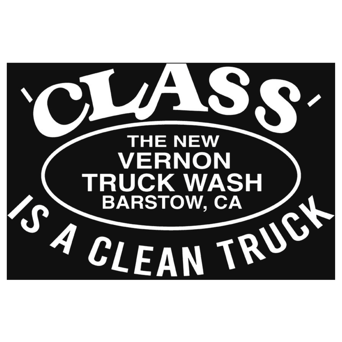 Class Is a Clean Truck Long Sleeve T Shirt | Black | The New Vernon Truck Wash