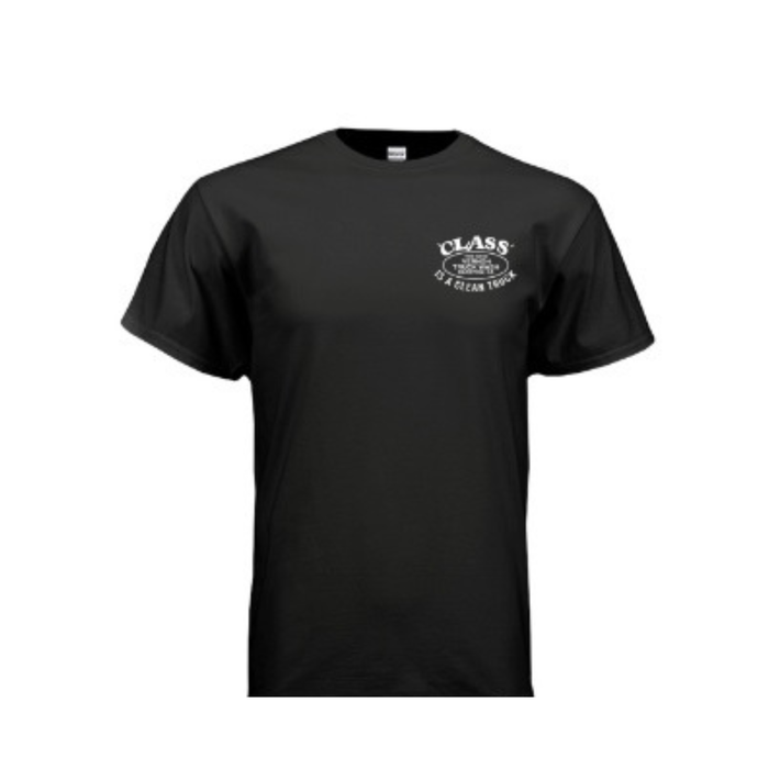 Class Is a Clean Truck Logo Short Sleeve T Shirt | Black | The New Vernon Truck Wash