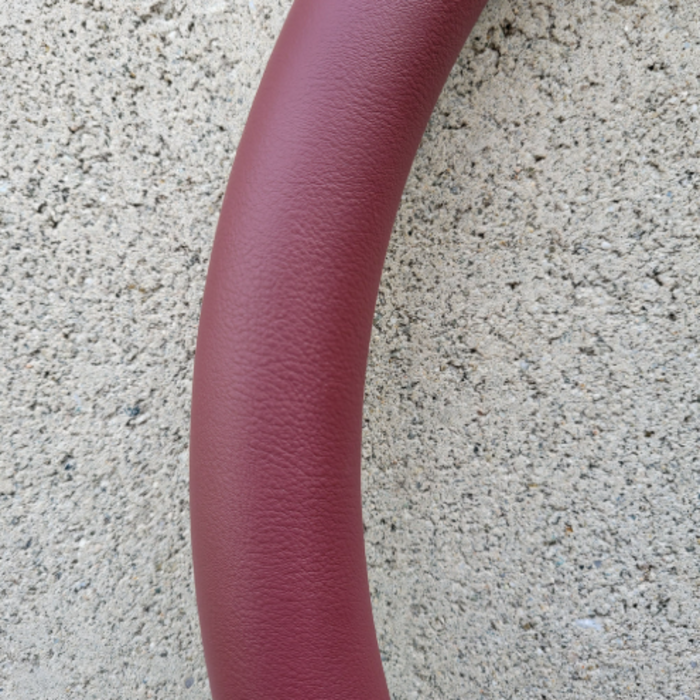 Forever Sharp 14 Inch Half Wrap Replacement Steering Wheel Outer Ring | Burgundy Vinyl | Forever Sharp