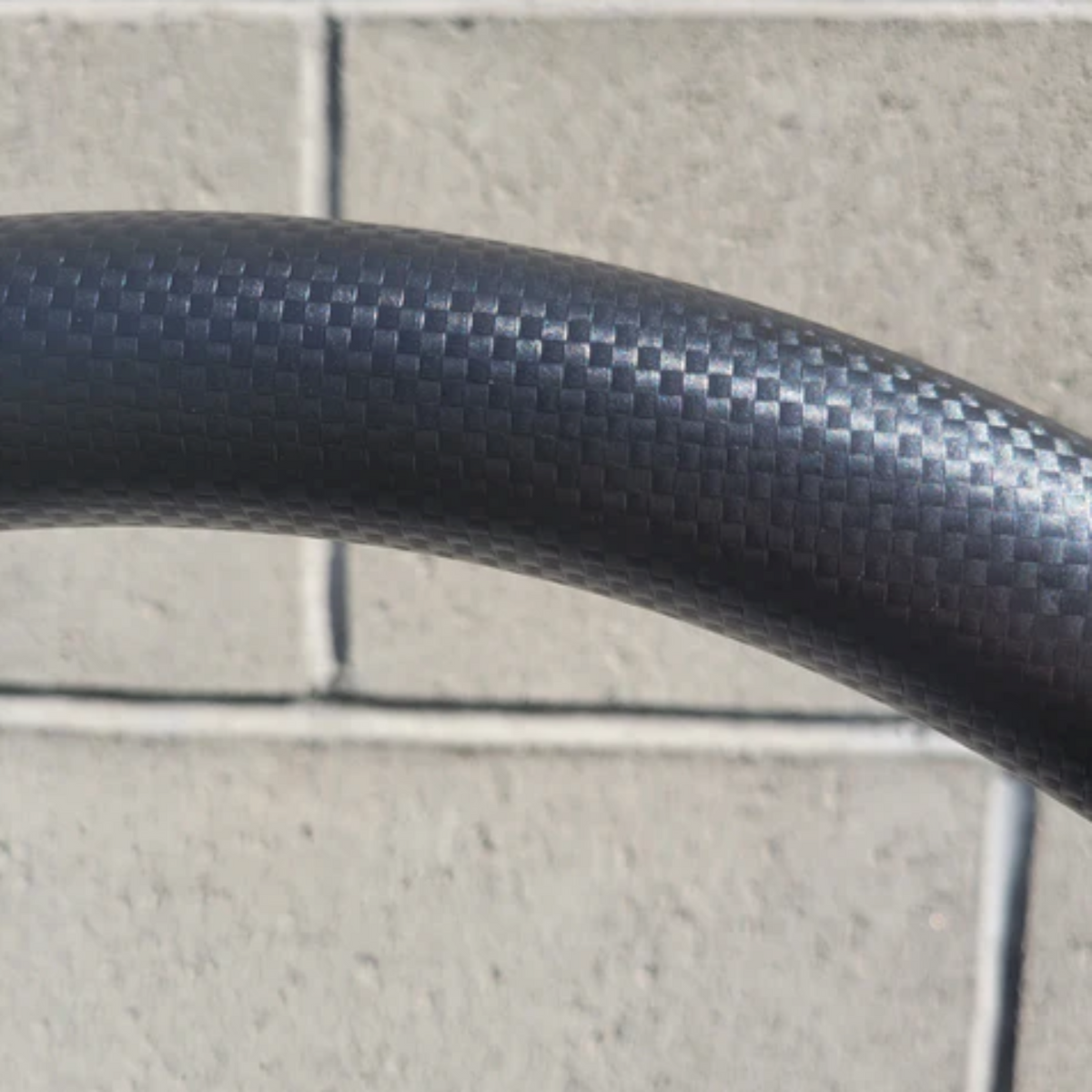 Forever Sharp 14 Inch Half Wrap Replacement Steering Wheel Outer Ring | Carbon Fiber Black Vinyl | Forever Sharp