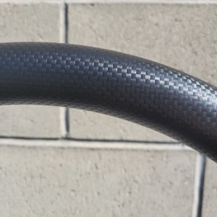 Forever Sharp 14 Inch Half Wrap Replacement Steering Wheel Outer Ring | Carbon Fiber Black Vinyl | Forever Sharp