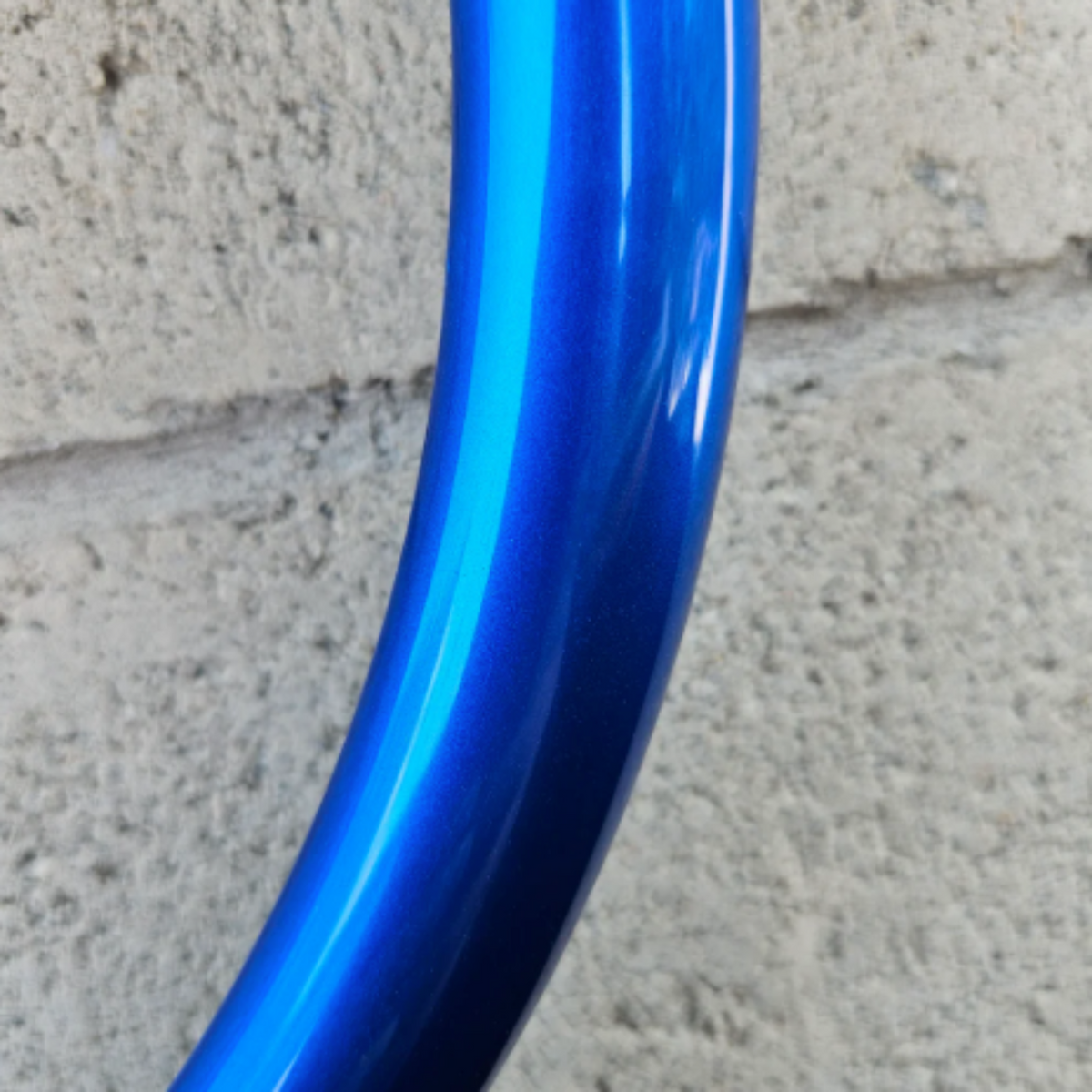 Forever Sharp 14 Inch Half Wrap Replacement Steering Wheel Outer Ring | Metallic Blue | Forever Sharp