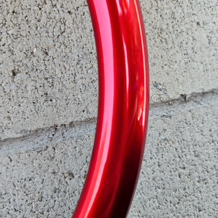 Forever Sharp 14 Inch Half Wrap Replacement Steering Wheel Outer Ring | Metallic Red | Forever Sharp