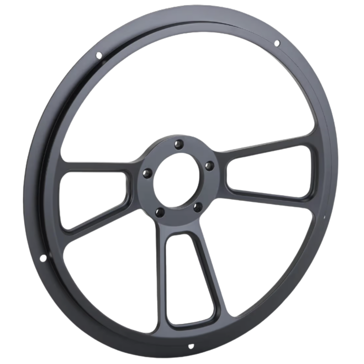 14" Muscle Steering Wheel | Matte Black | Half Wrap Required, Sold Separately | Forever Sharp