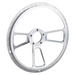 16" Muscle Steering Wheel | Polished | Half Wrap Required, Sold Separately | Forever Sharp