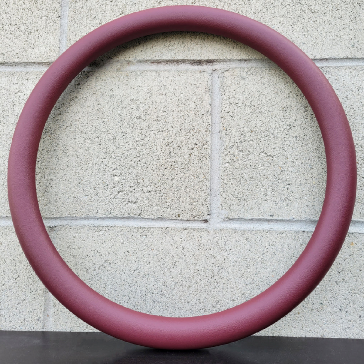 Forever Sharp 18 Inch Half Wrap Steering Wheel Cover Replacement | Burgundy Vinyl | Forever Sharp