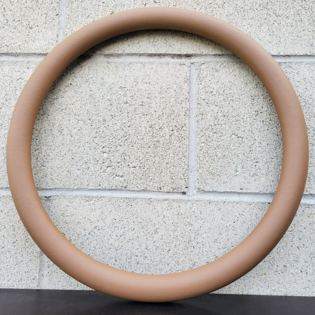 Forever Sharp 18 Inch Half Wrap Steering Wheel Cover Replacement | Tan Vinyl | Forever Sharp