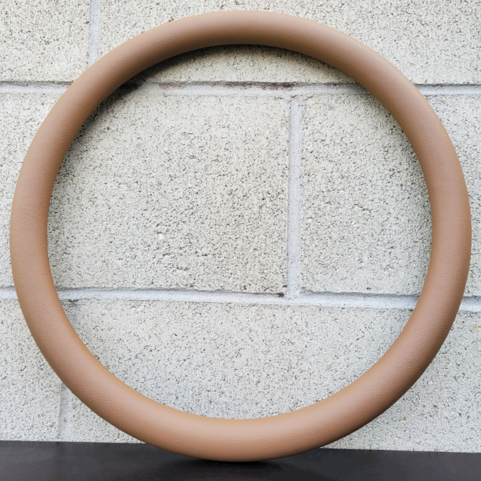 Forever Sharp 18 Inch Half Wrap Steering Wheel Cover Replacement | Tan Vinyl | Forever Sharp