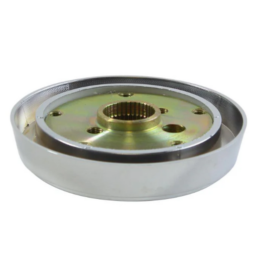 5-Hole Chrome Big Rig Steering Wheel Hub Adapter | Fits Most Semi Trucks | Forever Sharp