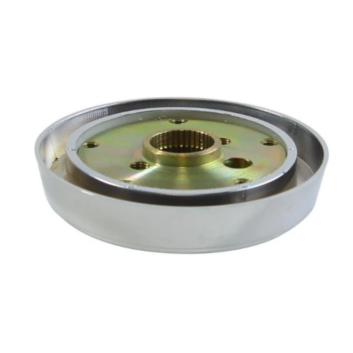 5-Hole Chrome Big Rig Steering Wheel Hub Adapter | Fits Most Semi Trucks | Forever Sharp