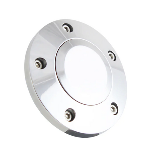 5-Hole Horn Button | Chrome | Fits 16" & 18" Semi-Truck Steering Wheels | Forever Sharp