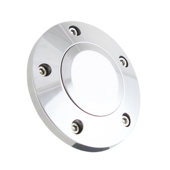 5-Hole Horn Button | Chrome | Fits 16" & 18" Semi-Truck Steering Wheels | Forever Sharp