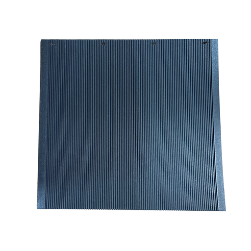 Black Ribbed Rubber Mudflap | 24″×24″ | Franklin