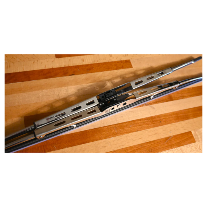 304 Stainless Steel 17" Wiper Blade Set for Peterbilt & Kenworth | GGE Products