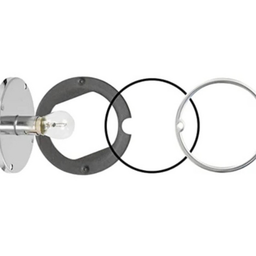 1 Wire Flush Mount Kit Base for Glass Lens Lights Only | Grand General