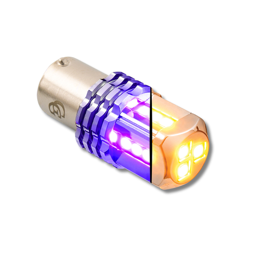 1157 Dual Color LED Bulb Amber Purple | Grand General